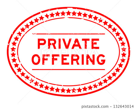 Grunge red private offering word oval seal stamp on white background Grunge red private offering word oval seal stamp on white background 132643014