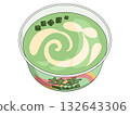 Illustration of matcha cup ice cream (matcha sweets 10) 132643306