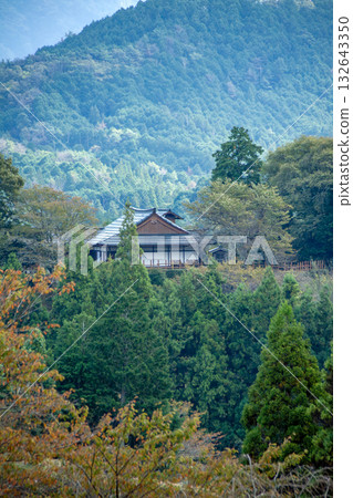View of the Tammine Castle ruins and the mountains of Oku-Mikawa from Tammine Kannon Temple (Shitara Town, Kitashitara District, Aichi Prefecture) View of the Tammine Castle ruins and the mountains of Oku-Mikawa from Tammine Kannon Temple (Shitara Town, Kitashitara District, Aichi Prefecture) 132643350