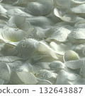 The texture of white petals conveys a sense of purity and cleanliness 132643887