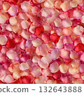 Beautiful delicate rose petal background with red and pink gradation 132643888