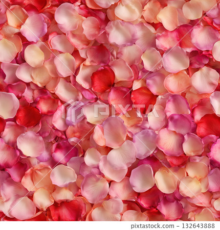 Beautiful delicate rose petal background with red and pink gradation 132643888