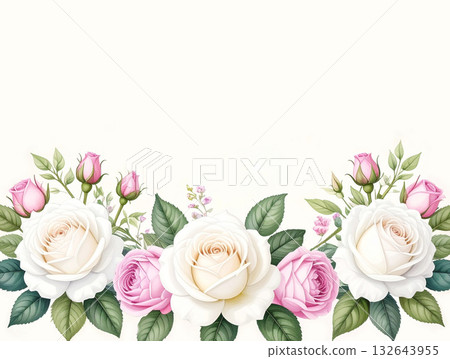 別緻美麗的玫瑰背景素材 132643955