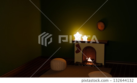 帶壁爐的房間 132644132