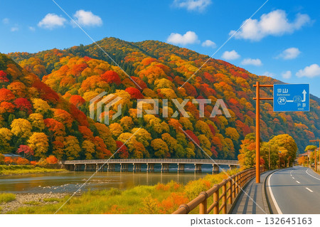 渡月橋秋葉 132645163