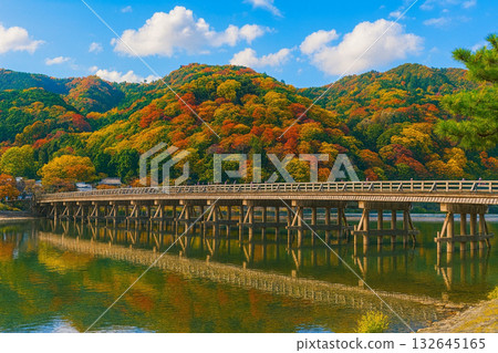 Togetsukyo Bridge Autumn leaves 132645165