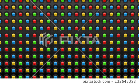 Black background and an array of colorful buttons Black background and an array of colorful buttons 132645358