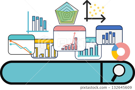 Data analysis illustration 132645609