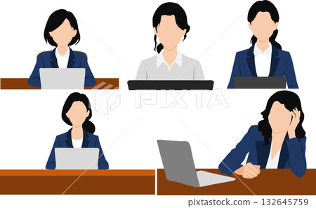 女商人的例證 女商人的例證 132645759