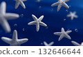 Starfish-shaped stars floating in an underwater constellation 132646644