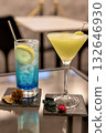 Blue Hawaii mocktail with lemon and Shine Muscat cocktail 132646930