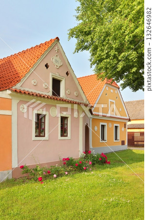 Village house in peasant baroque style Village house in peasant baroque style 132646982