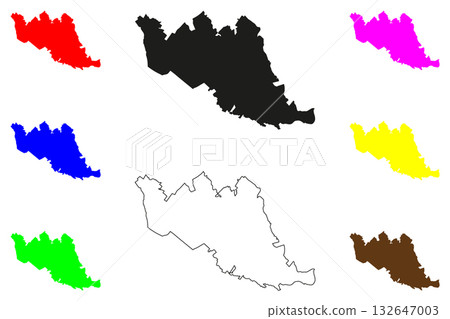 Cordoba city (United Mexican States, Mexico, Veracruz State) map vector illustration, scribble sketch Heroica Cordoba map Cordoba city (United Mexican States, Mexico, Veracruz State) map vector illustration, scribble sketch Heroica Cordoba map 132647003