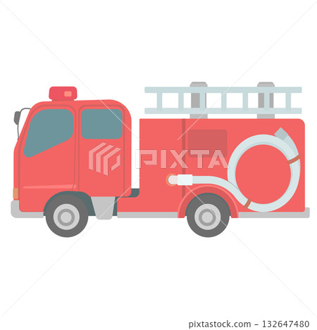 Illustration of a fire engine Illustration of a fire engine 132647480
