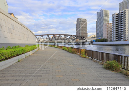 View from Senju Sumida River Terrace (Joban New Line Sumida River Bridge) 132647540