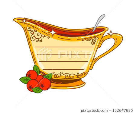 Thanksgiving kids memo note frame for planner list sticker, vector cranberry sauce saucer. Kids memo note or message post and daily plan page of diary paper label with autumn Thanksgiving harvest Thanksgiving kids memo note frame for planner list sticker, vector cranberry sauce saucer. Kids memo note or message post and daily plan page of diary paper label with autumn Thanksgiving harvest 132647650