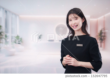 Young female staff working at the salon Young female staff working at the salon 132647795