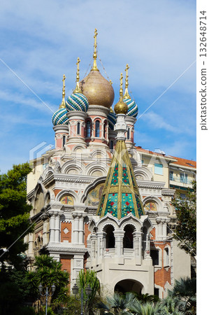 Sanremo, Italy - Christ the Savior Cathedral, a Russian Orthodox church 132648714