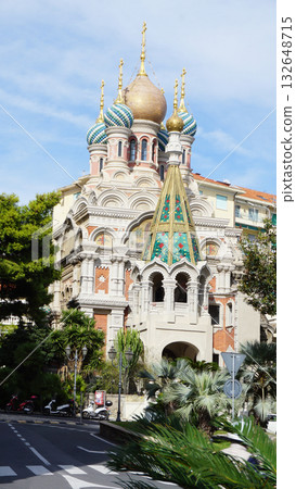 Sanremo, Italy - Christ the Savior Cathedral, a Russian Orthodox church Sanremo, Italy - Christ the Savior Cathedral, a Russian Orthodox church 132648715