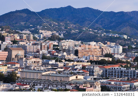 Beautiful view of Messina old city, Sicily, Italy Beautiful view of Messina old city, Sicily, Italy 132648831
