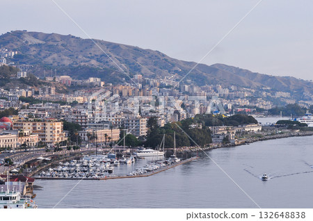 Beautiful view of Messina old city, Sicily, Italy 132648838