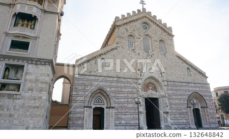 Messina Cathedral or Duomo di Messina or Basilica Cathedrale is a roman catholic cathedral located in Messina city, Sicily island in Italy 132648842