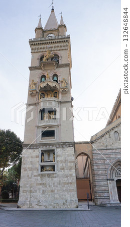 Messina. Sicily. Church of the Madonna di Montalto. The Basilica is located on the hill Caperino and is visible from almost everywhere 132648844