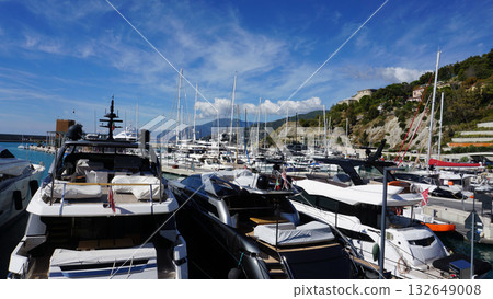Yachts at Cala del Forte is marina located in Ventimiglia, Italy 132649008