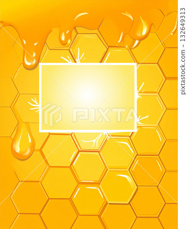 The delicious golden honey drips from the honeycomb structure, melting in your mouth. The delicious golden honey drips from the honeycomb structure, melting in your mouth. 132649313