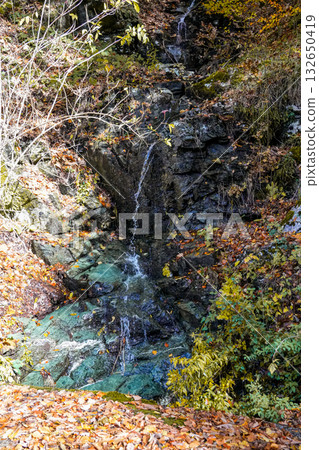 Flowing Water Through Rocky Mountains 132650419