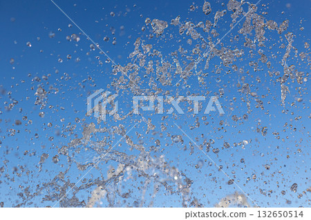 Blue sky and water splash Blue sky and water splash 132650514