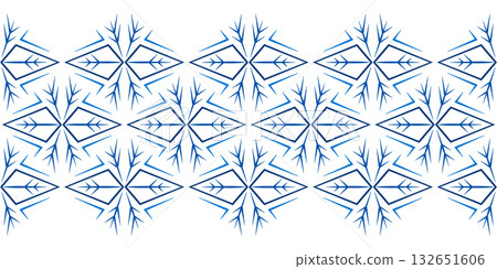 Blue Christmas background of snowflakes. Winter seamless border of snowflakes. Winter background classic style in blue colors Blue Christmas background of snowflakes. Winter seamless border of snowflakes. Winter background classic style in blue colors 132651606