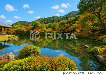 Tenryuji Temple Sogenike Garden Daihojo Autumn leaves 132652558