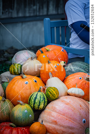 北海道旭川上野農場的秋天 132652684