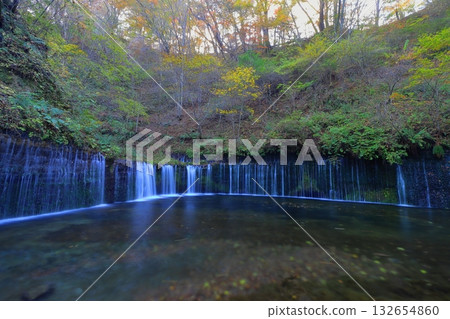 Shiraito Falls in autumn (Karuizawa Town, Nagano Prefecture) 132654860