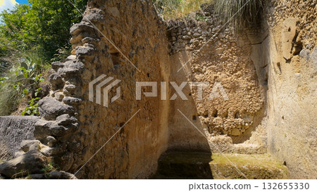 Exploring ancient ruins of Zungri, Calabria, revealing Italy s rich history 132655330