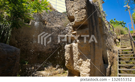 Exploring the ancient rupestrian settlement of Zungri in Calabria, Italy 132655352