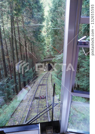 View from the cable car heading from Mount Hiei to Sakamoto View from the cable car heading from Mount Hiei to Sakamoto 132655593