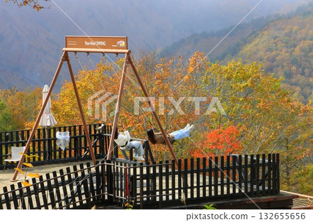 秋季的白馬山港(長野縣白馬村) 秋季的白馬山港(長野縣白馬村) 132655656