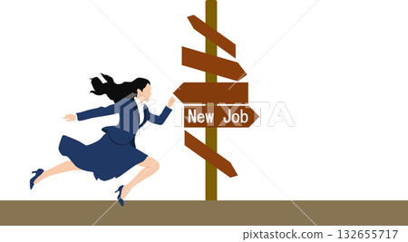 實現目標的路線圖插圖 132655717