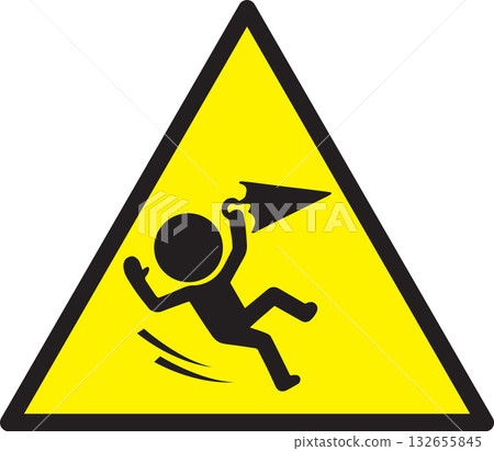 Falling caution Falling caution 132655845