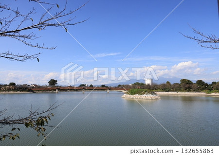 Scenery of Hashie Shimonuma in Isesaki City, Gunma Prefecture Scenery of Hashie Shimonuma in Isesaki City, Gunma Prefecture 132655863