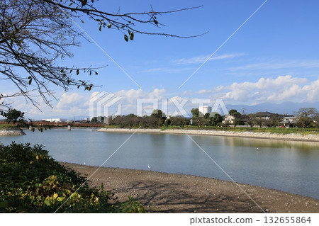 群馬縣伊勢崎市下沼橋江的景色 群馬縣伊勢崎市下沼橋江的景色 132655864