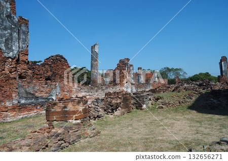 Scenery of Wat Phra Si Sanphet in Ayutthaya Historical Park, Ayutthaya, Thailand Scenery of Wat Phra Si Sanphet in Ayutthaya Historical Park, Ayutthaya, Thailand 132656271