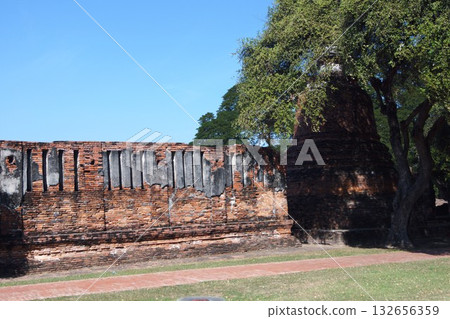 Scenery of Wat Phra Si Sanphet in Ayutthaya Historical Park, Ayutthaya, Thailand Scenery of Wat Phra Si Sanphet in Ayutthaya Historical Park, Ayutthaya, Thailand 132656359