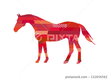 2026 New Year's card horse_red 2026 New Year's card horse_red 132656562