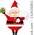 Santa Claus with a bag and gifts 132656801