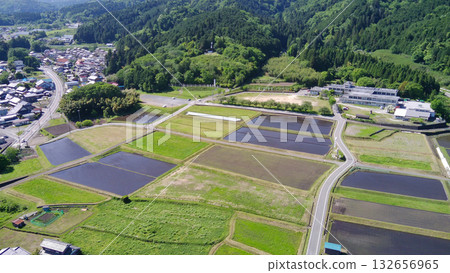 關原戰場、石田三成、笹尾山、國家歷史遺址、鳥瞰圖 132656965