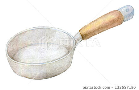 水彩插圖：白罐 132657180