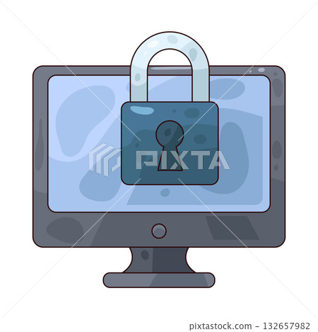 illustration of Screen Lock illustration of Screen Lock 132657982